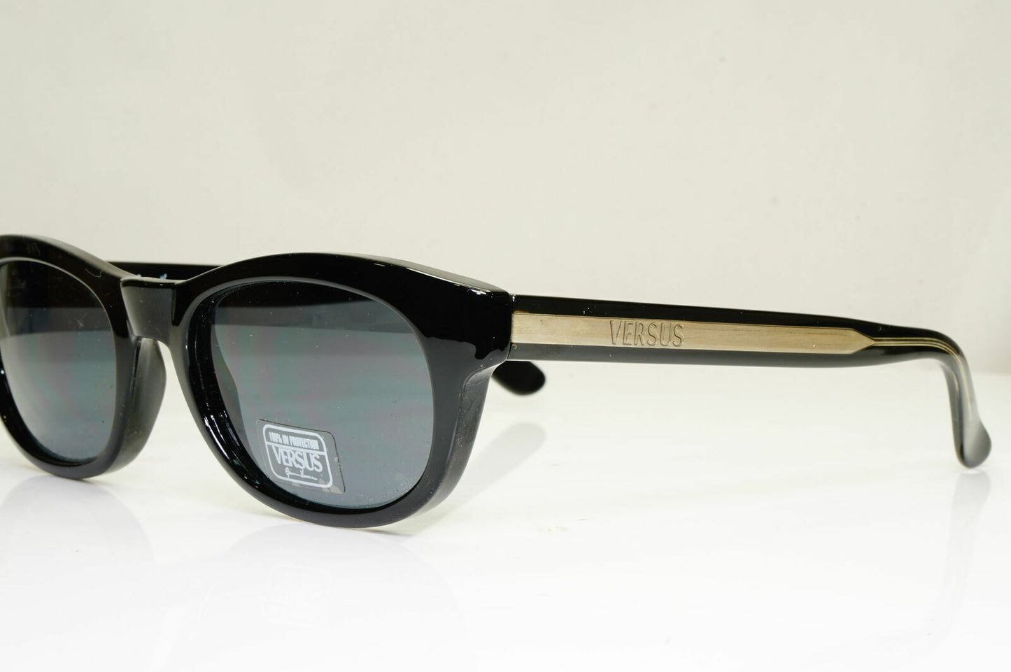 Versus Gianni Versace 1996 Vintage Black Unisex Sunglasses MOD E54 COL 852 28708