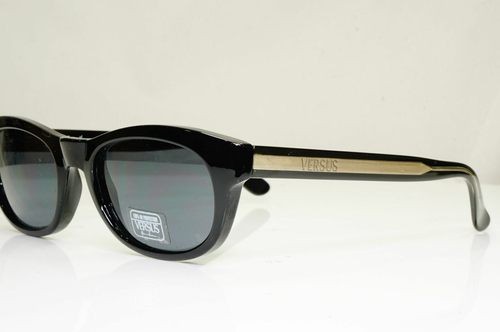 Versus Gianni Versace 1996 Vintage Black Unisex Sunglasses MOD E54 COL 852 28708