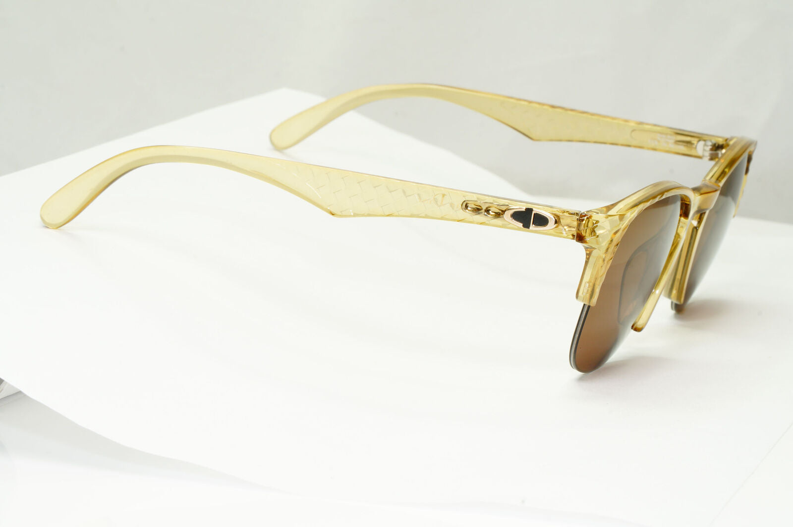 Dior 1990s Vintage Sunglasses Transparent Honey Brown Germany 2376 20 071222