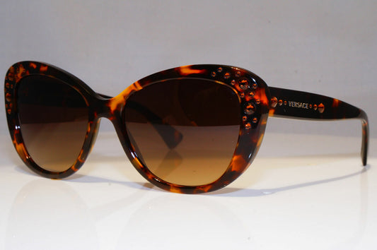 Authentic VERSACE Diamante Boxed Sunglasses Brown Vintage 4309 5148/13 21355
