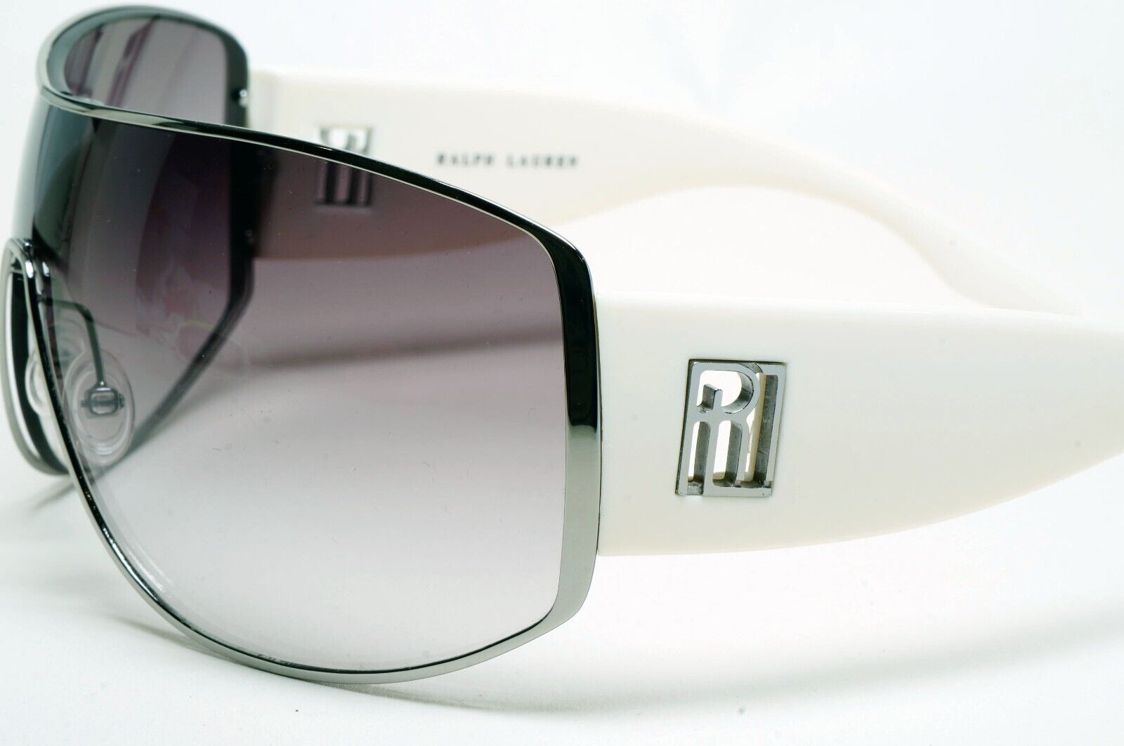 Ralph Lauren Sunglasses 2006 Vintage Grey White Shield RL 1521/S DJUO0 211124