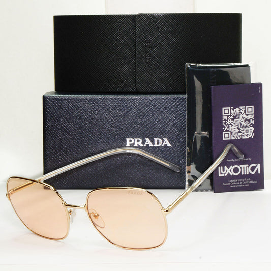 Prada Sunglasses Photochromic Gold Yellow Orange Metal PR67XS SPR 67X ZVN-09D