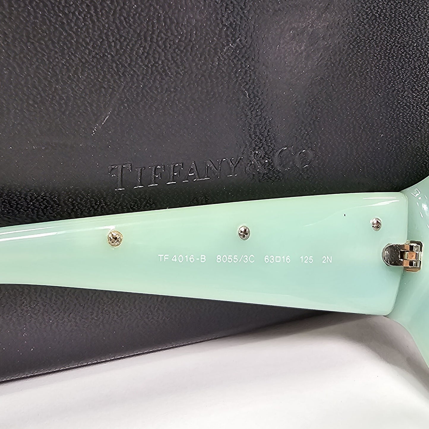 Tiffany & Co Sunglasses 2009 Vintage Black Crystal TF 4016-B 8055/3C 190224