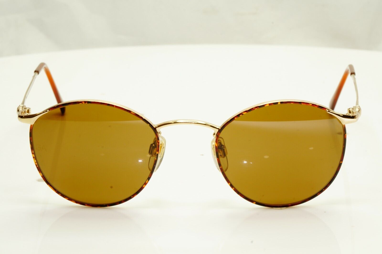 Authentic Giorgio Armani 1997 Vintage Sunglasses Gold Brown Mens Womens 132 759