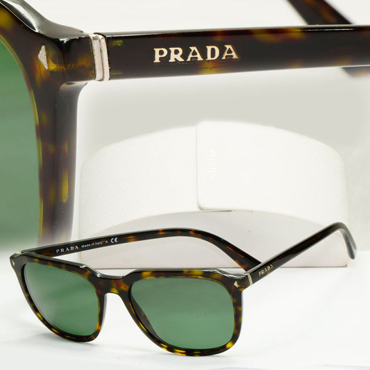 Prada Sunglasses 2015 Journal Square Brown Green PR02RS SPR 02R 2AU-3O1 141223