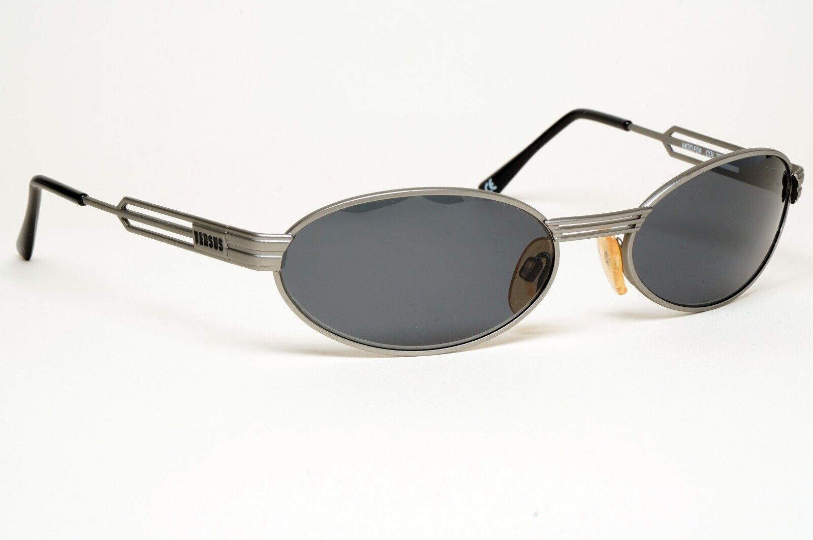 Versus Sunglasses 1996 by Gianni Versace Vintage Gunmetal Grey MOD F34 COL 77M
