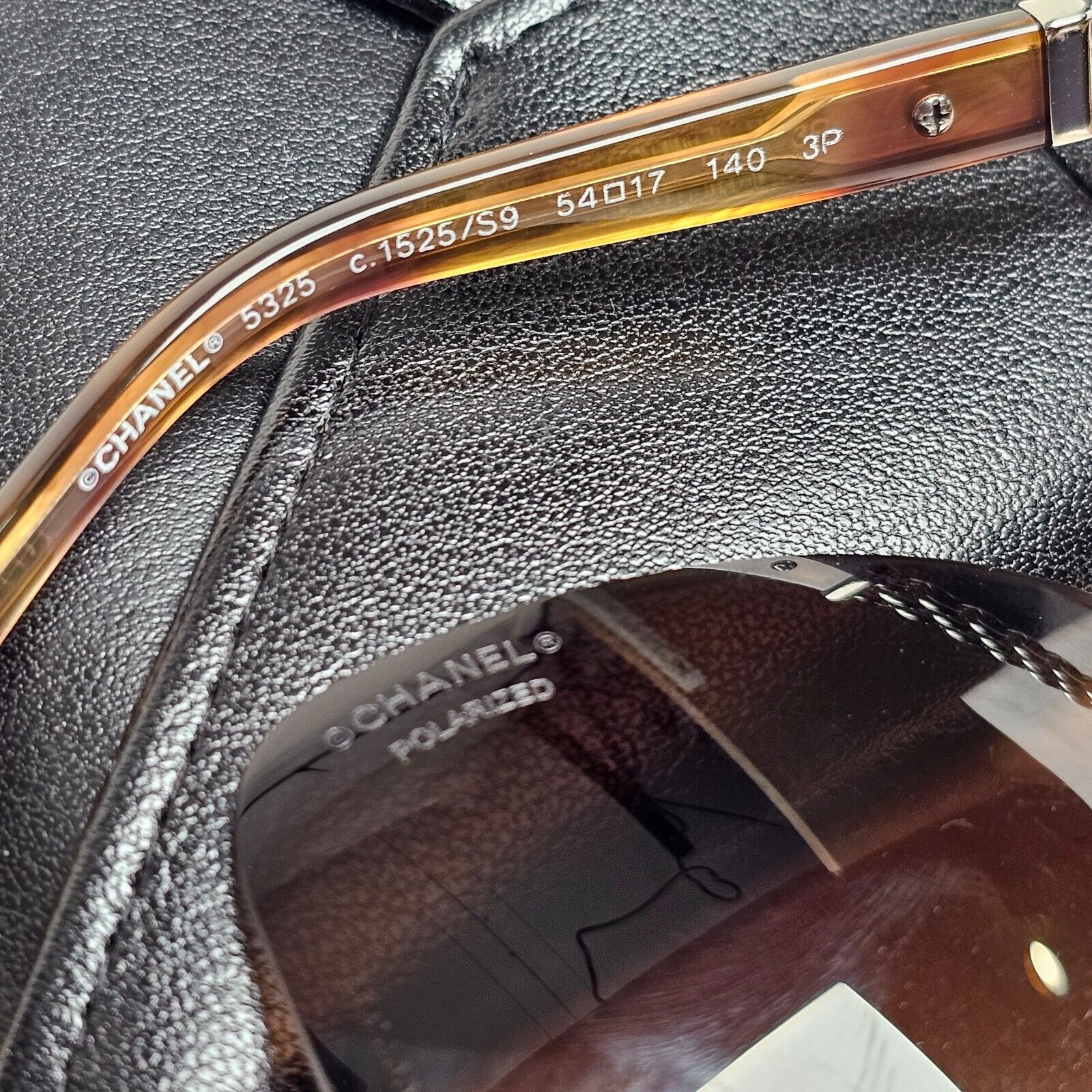 Chanel Sunglasses Chain Brown Tortoise Silver Square 5325 c.1525 54mm 261124