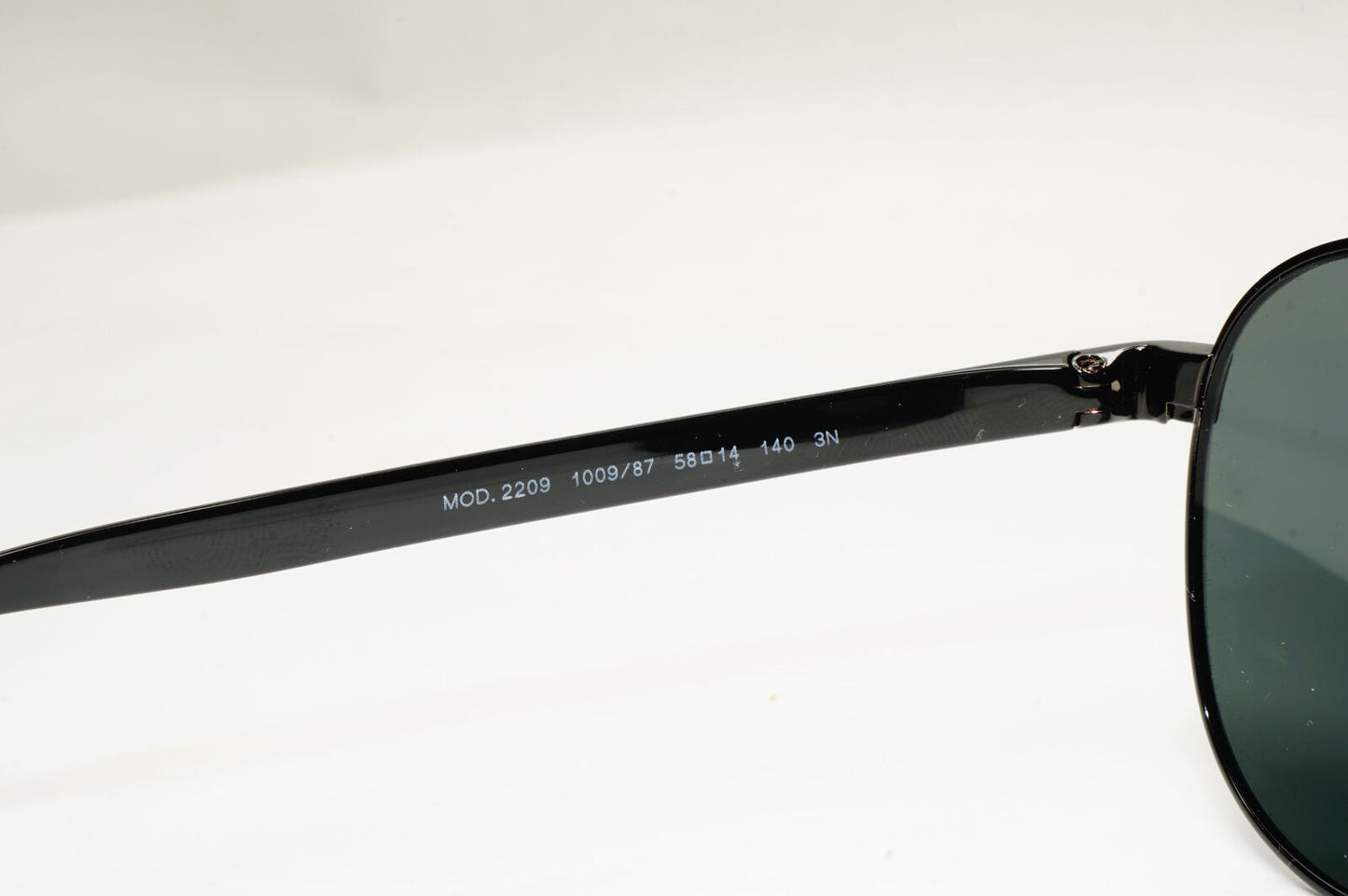 Versace Sunglasses Black Pilot Metal Fashion Designer MOD VE 2209 1009/87