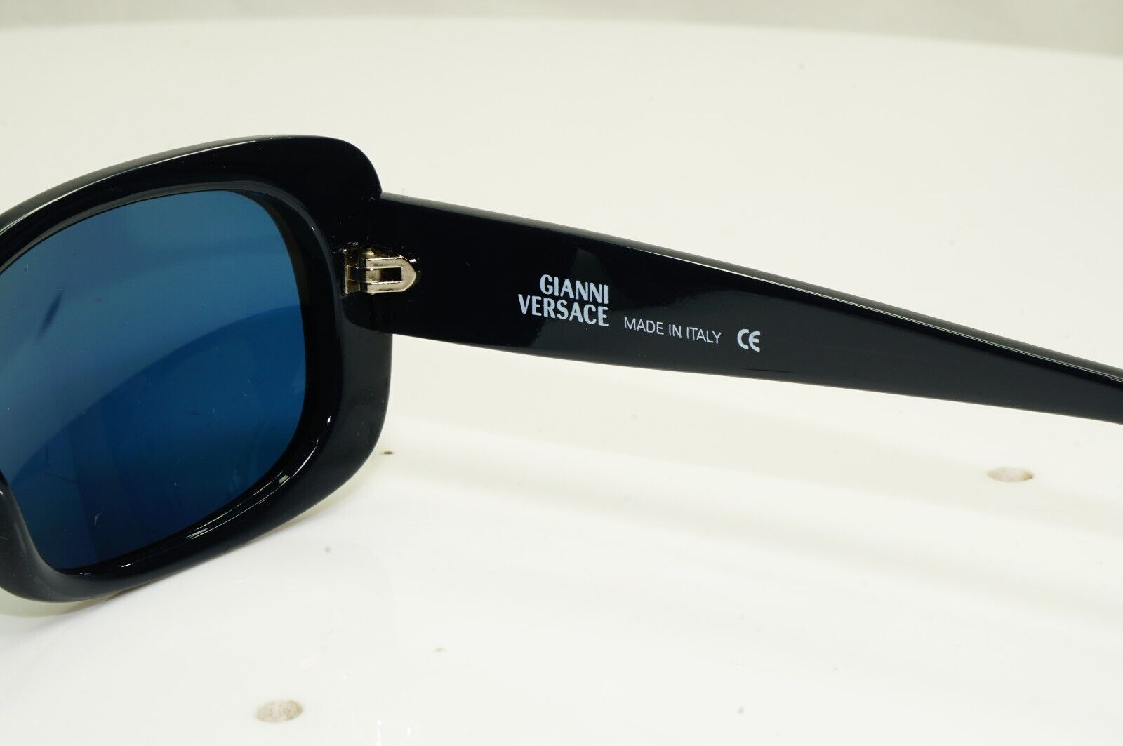 Gianni Versace Sunglasses Vintage 1996 Square Dark Blue MOD 471/G COL 917