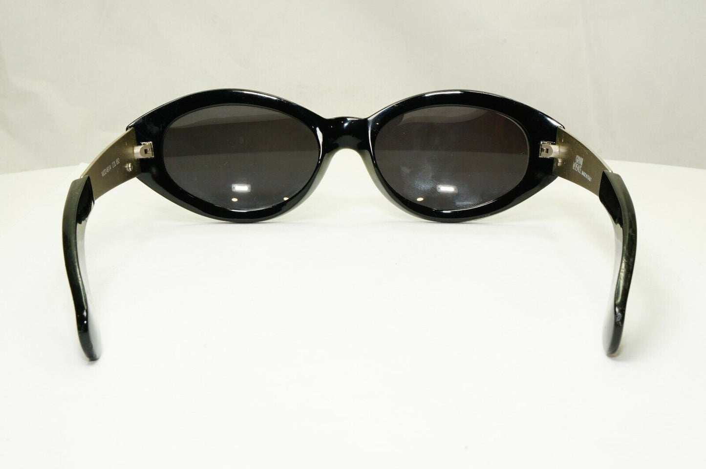 Gianni Versace 1996 Unisex Vintage Gold Black Sunglasses MOD 461/A COL 852 19085