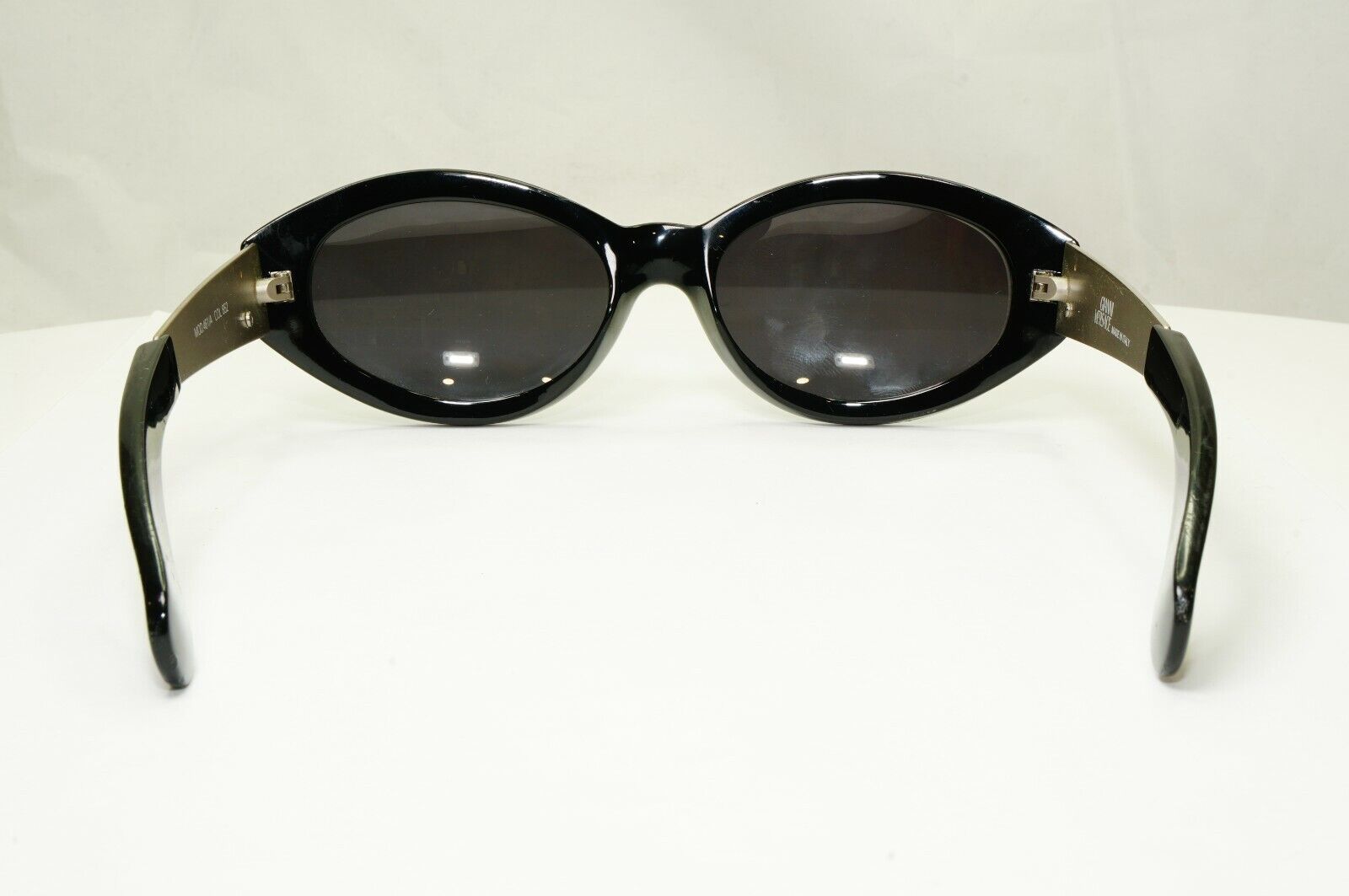 Gianni Versace 1996 Unisex Vintage Gold Black Sunglasses MOD 461/A COL 852 19085