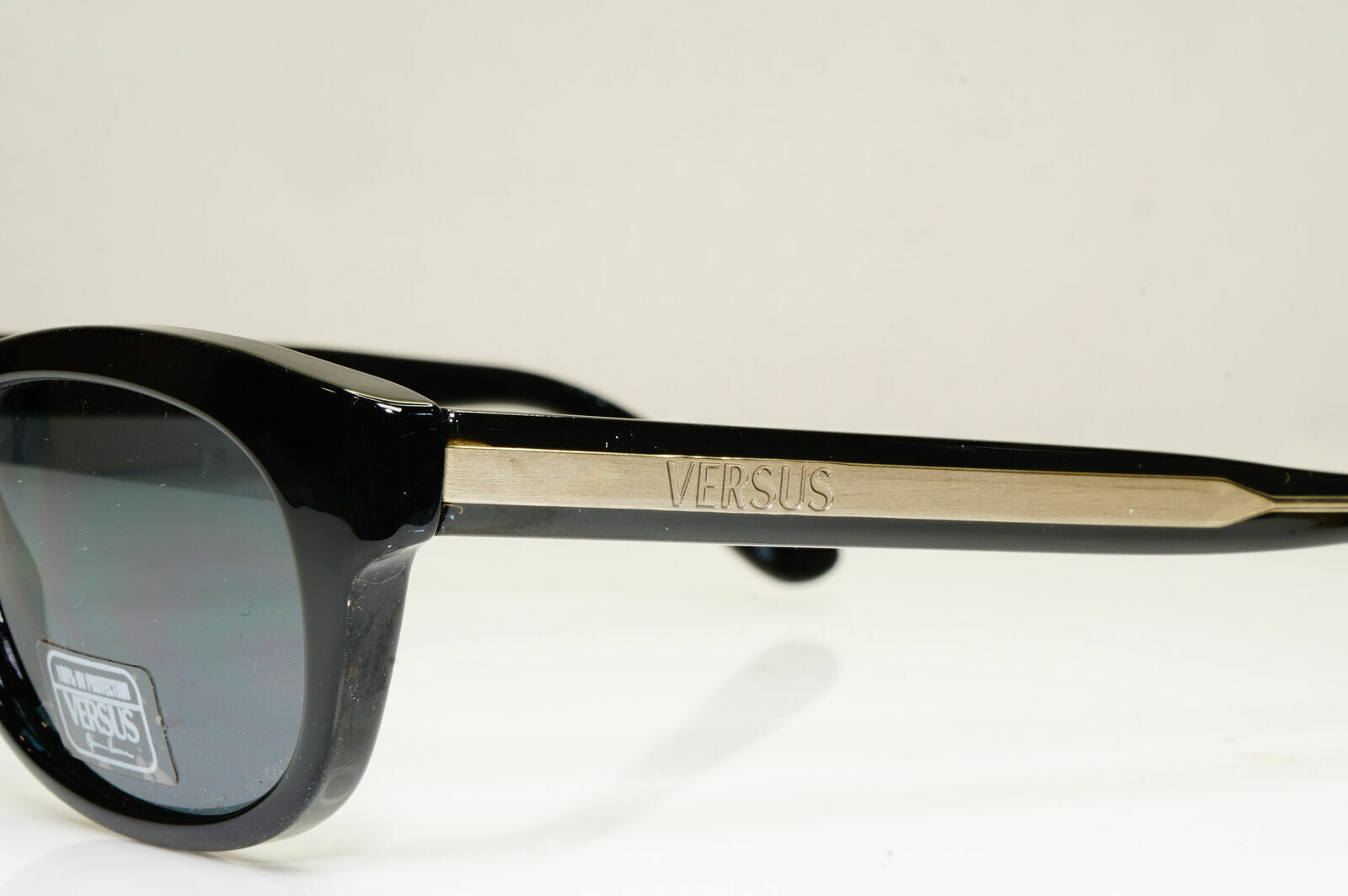 Versus Gianni Versace 1996 Vintage Black Unisex Sunglasses MOD E54 COL 852 28708