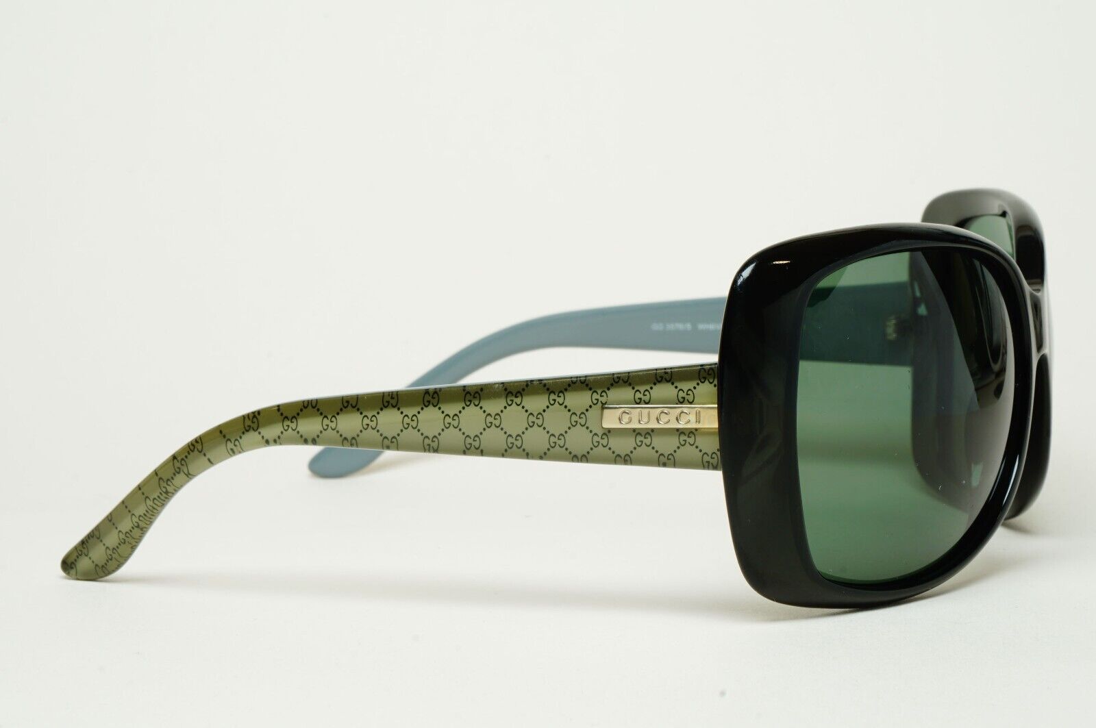 Gucci Sunglasses 2011 Vintage Green Monogram Square Wrap  GG 3576/S WH6VK 170125