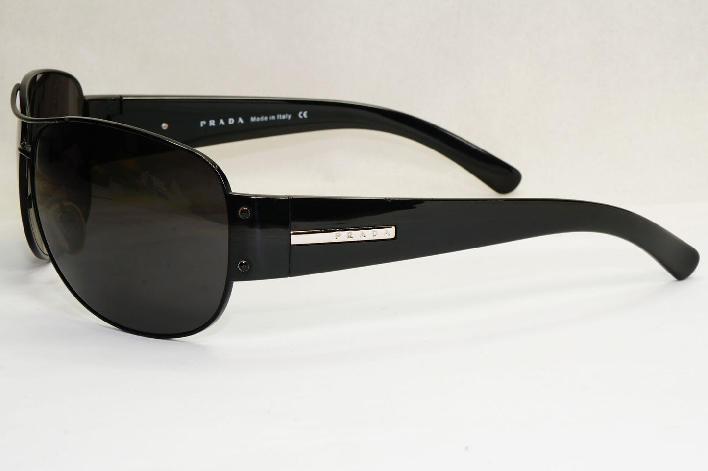 Prada Sunglasses 2006 Vintage Black Pilot Large PR52GS SPR 52G 1BO-1A1 190224