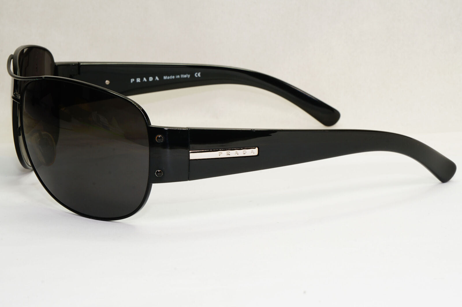 Prada Sunglasses 2006 Vintage Black Pilot Large PR52GS SPR 52G 1BO-1A1 190224