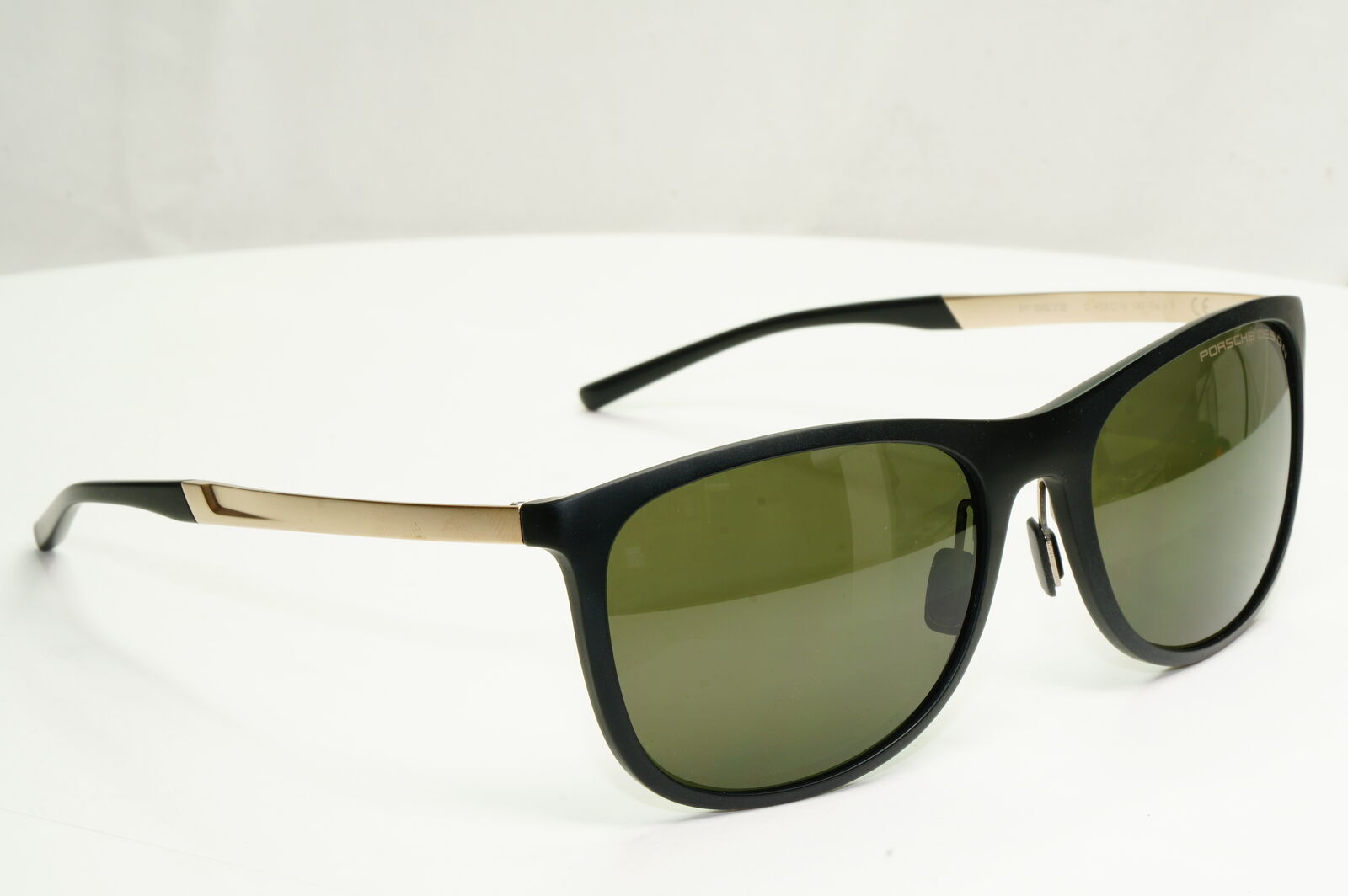 Porsche Design Titanium Polarised Sunglasses Japan Gold Black Green P8672 C