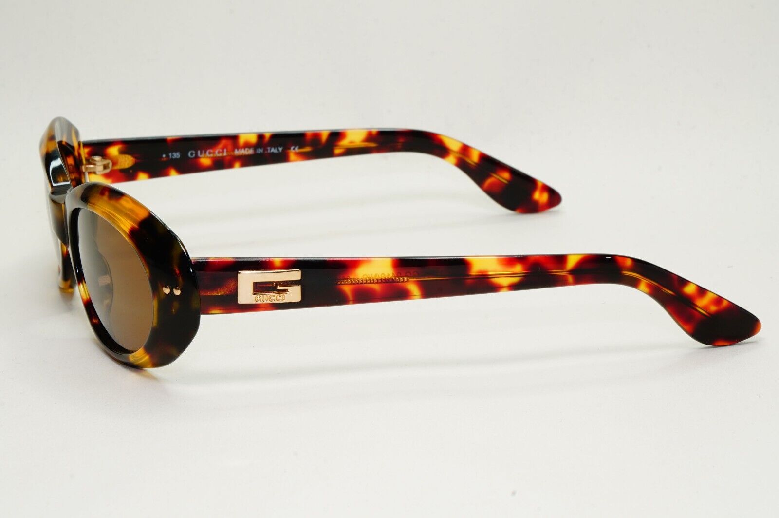 Gucci Sunglasses 1997 Vintage Brown Tortoise Oval GG 2413/N/S 02Y 52mm 171024