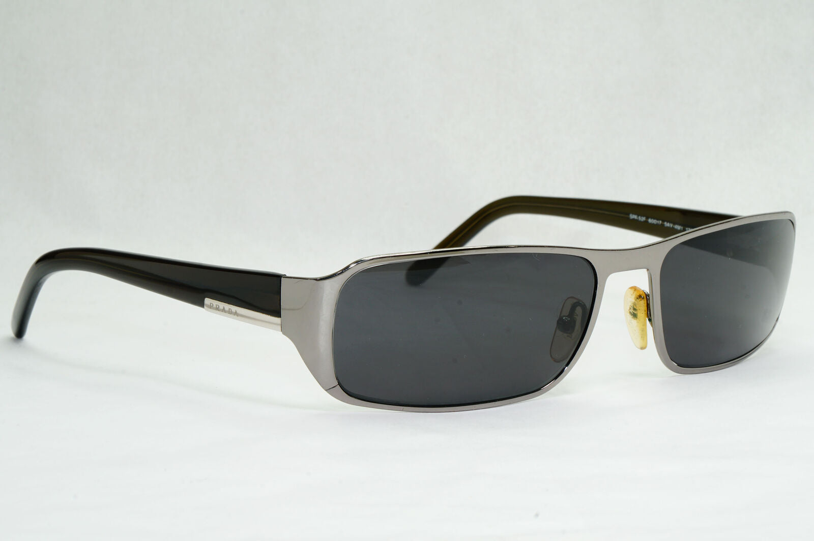 Prada Sunglasses 2006 Vintage Gunmetal Brown Olive PR52FS SPR 52F 5AV-4M1 180124