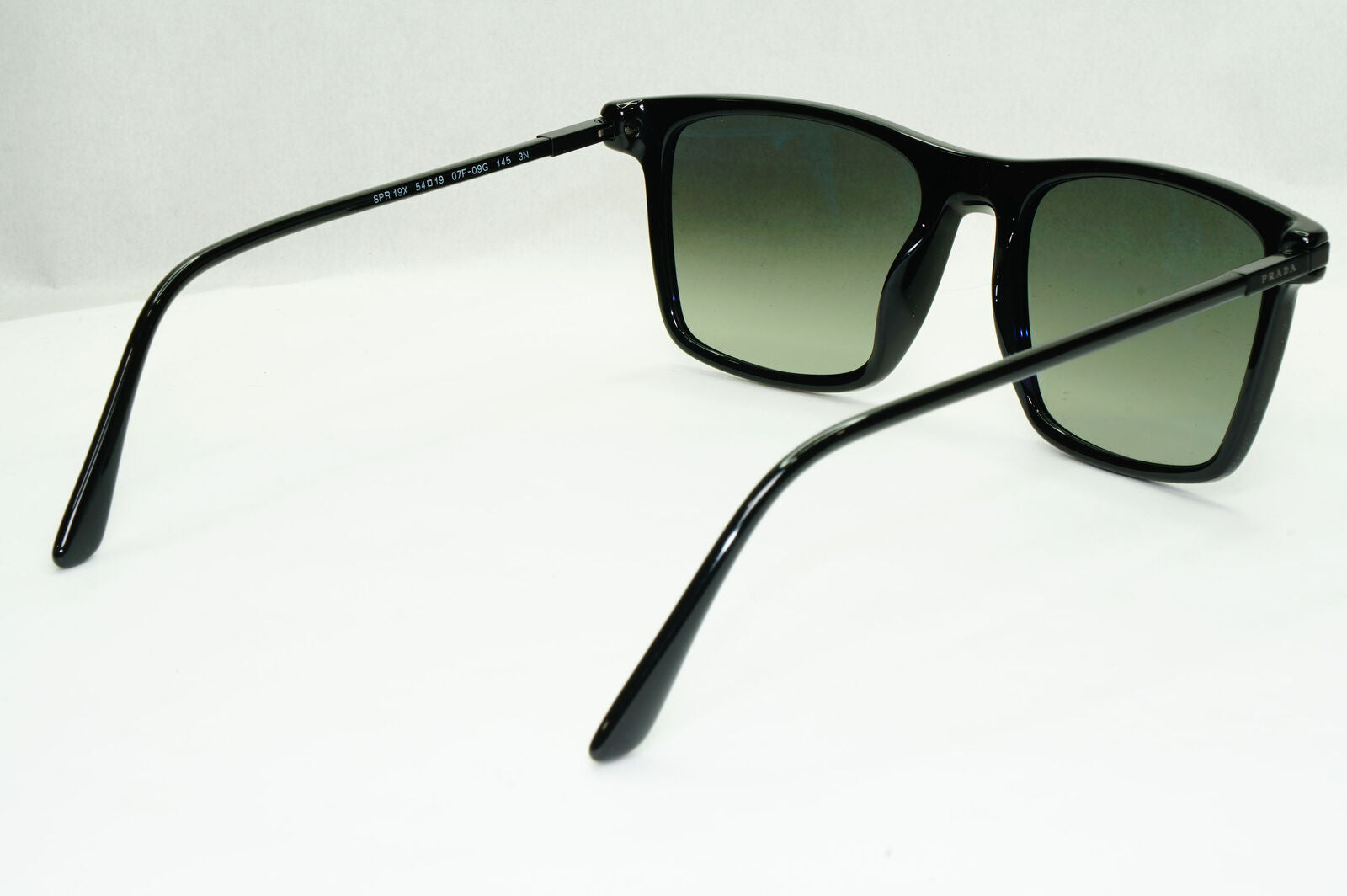 Prada Sunglasses Glass Lens Black Grey Gradient Square PR19XS SPR 19X 07F-09G