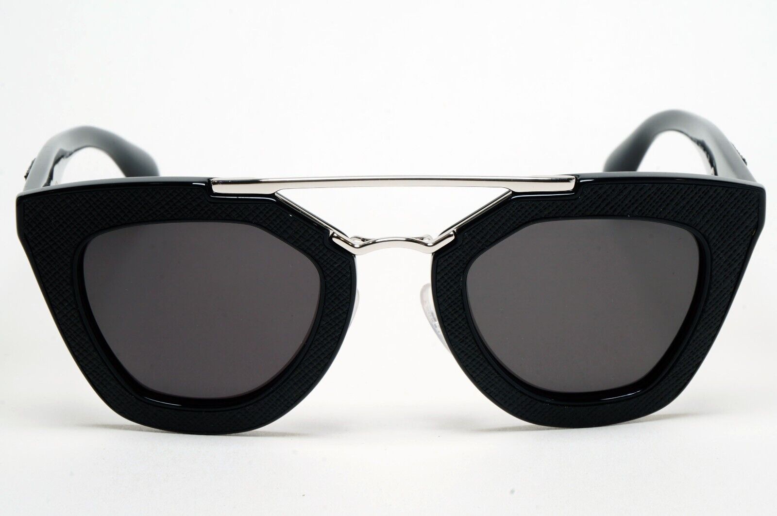 Prada Black Cinema Saffiano Leather Sunglasses PR14SS SPR 14S 1AB-0A7 151124