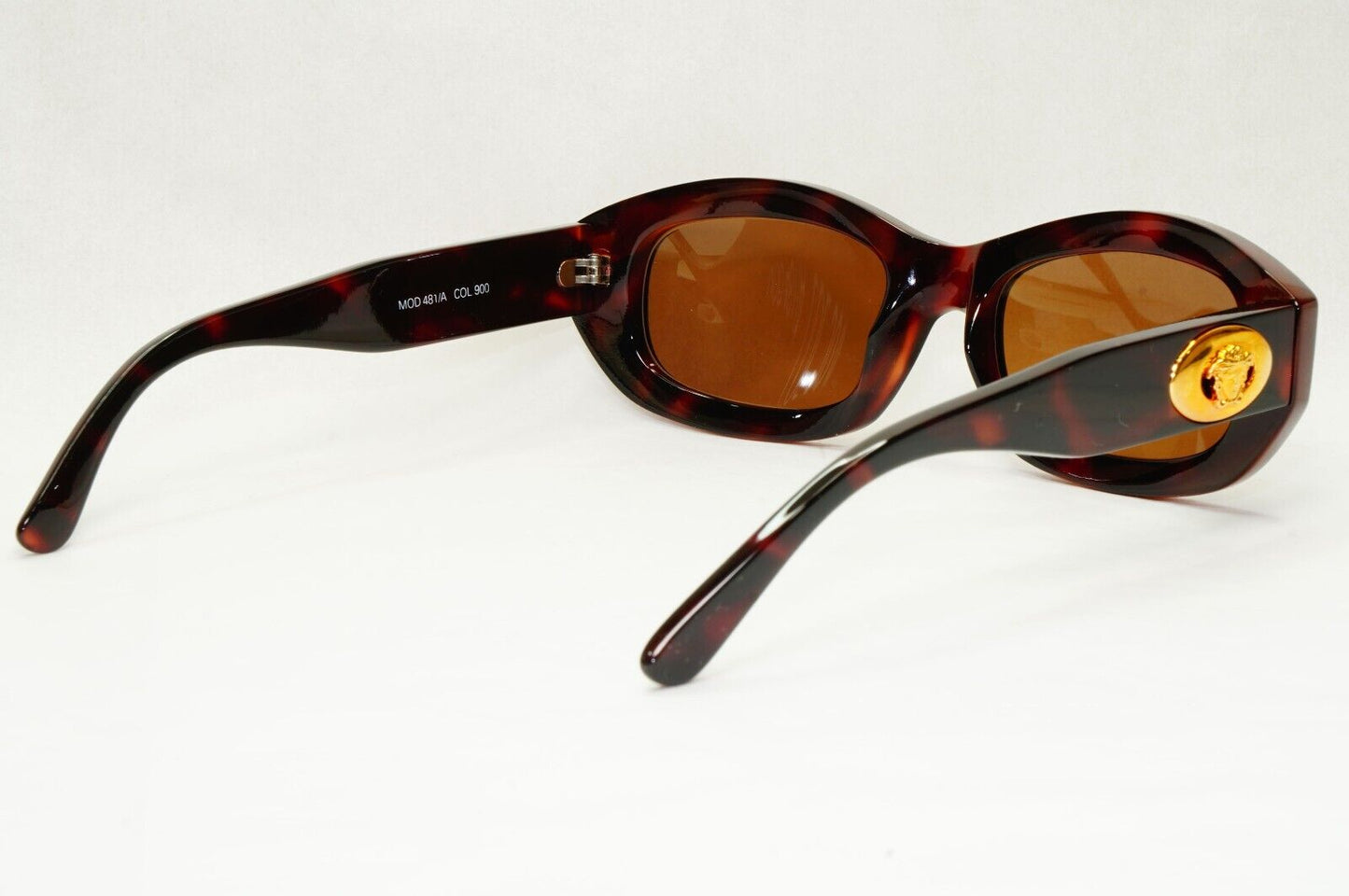 Gianni Versace Sunglasses 1996 Vintage Brown Gold MOD 481/A COL 900 111223