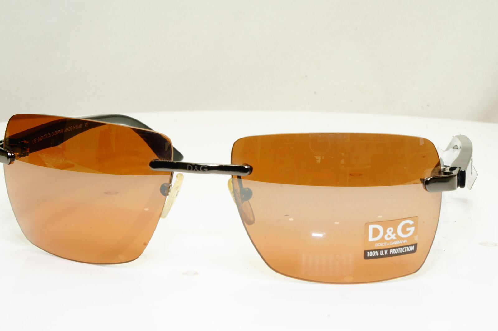 Authentic DOLCE & GABBANA Womens Vintage Sunglasses Black D&G 2091 187 30826