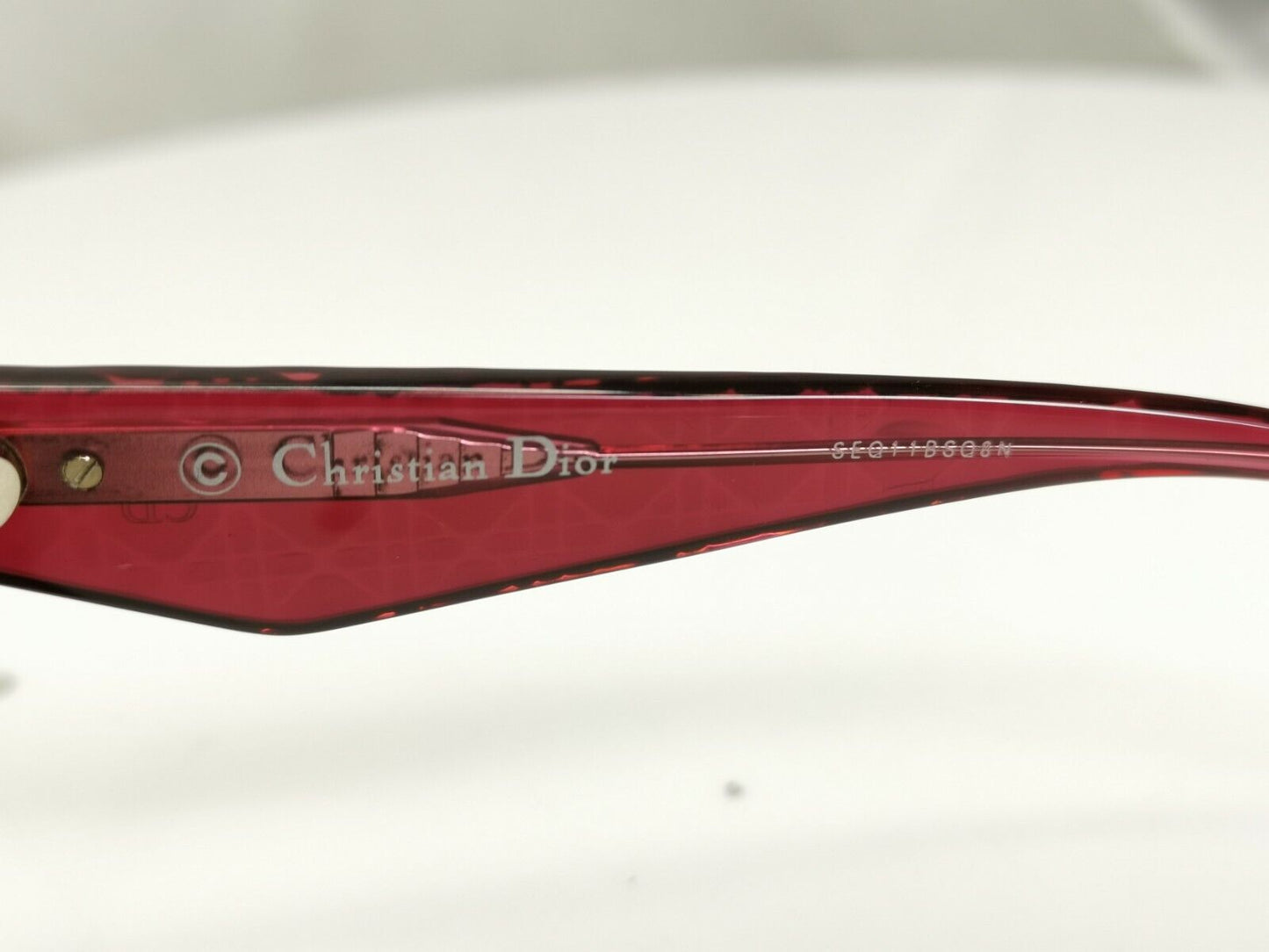 Authentic DIOR Womens Sunglasses Burgundy Vintage Silver Mirror Very 1 31094