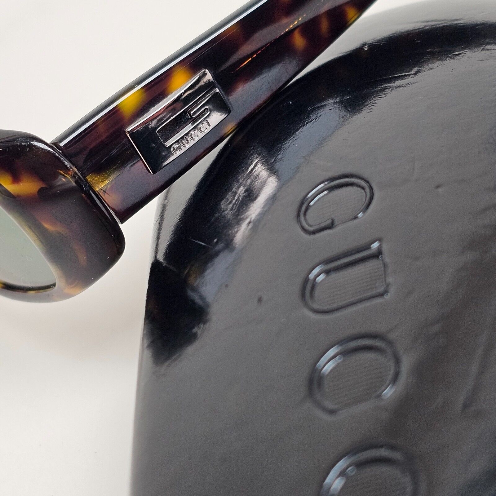 Gucci Sunglasses 1998 Vintage Brown Green Rectangle GG 2452/S 05L 050225