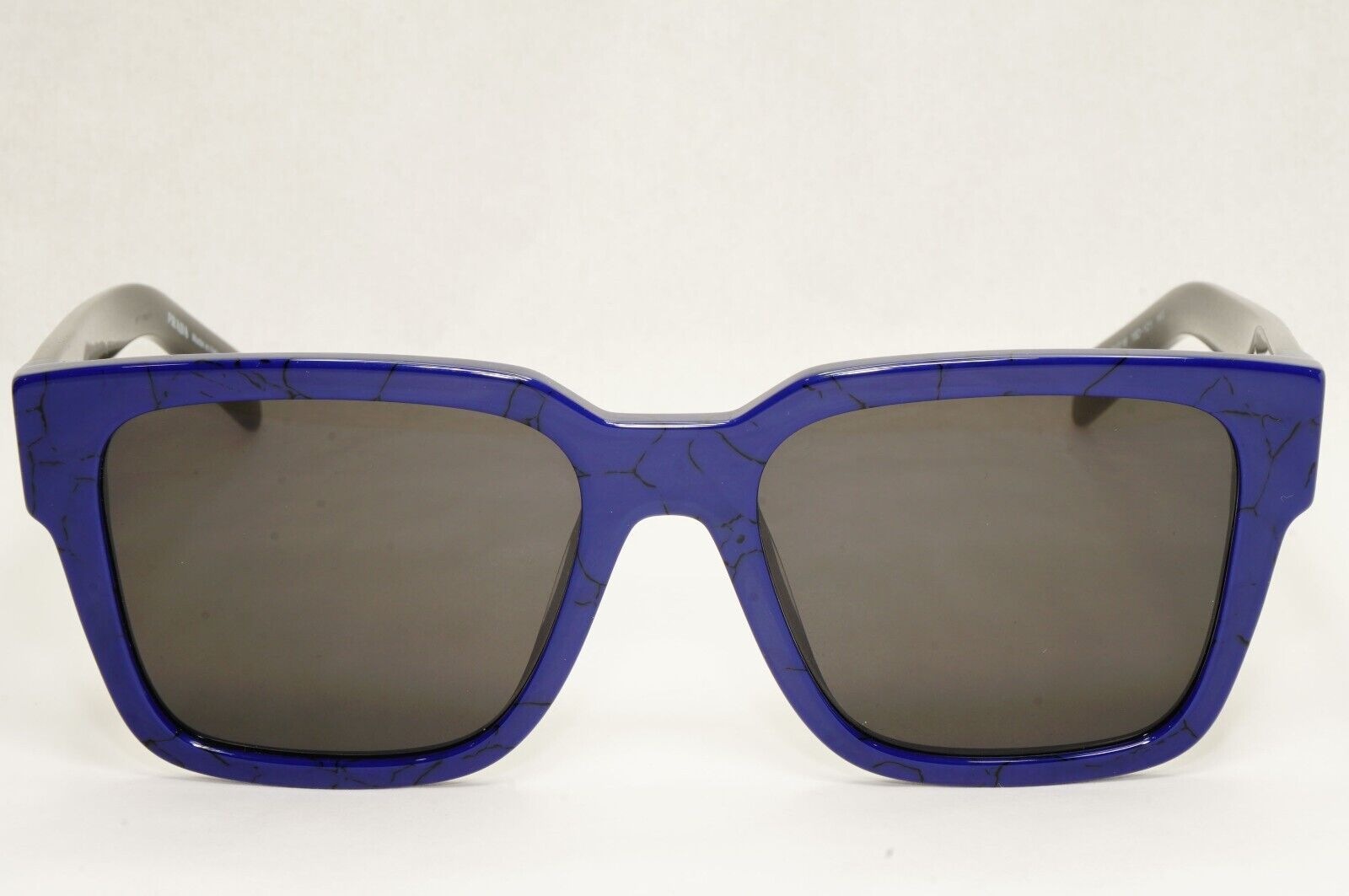 Prada Sunglasses Black Blue Square Marble Baltic PR08ZV VPR 08Z 18D-1O1 54mm