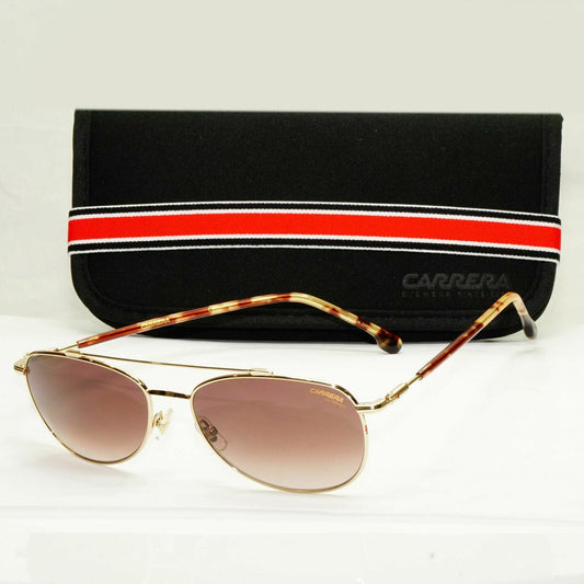 Carrera Gold Sunglasses Pilot Gradient Brown Fade Mens Metal 224 05JHA 58mm