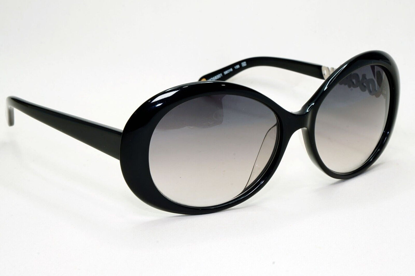 Moschino Sunglasses 2005 Vintage Black Silver Grey Gradient MO583 01 101124