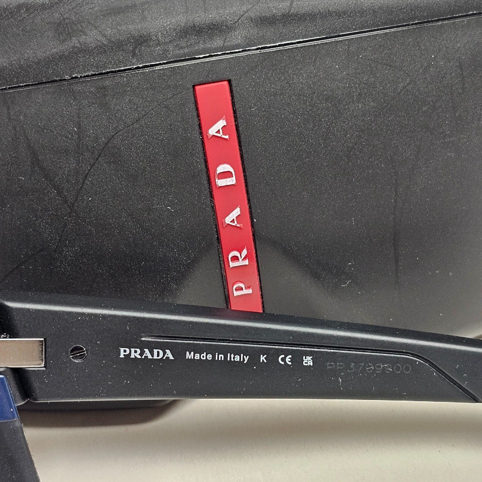 Prada Sunglasses Sideshields Black Square PS07WS SPS 07W DG0-09R 100325