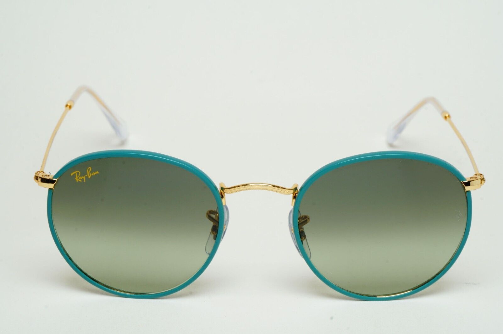 Ray-Ban Sunglasses Round Full Color Green Gold Gradient RB 3447-J-M 9196/BH 50mm