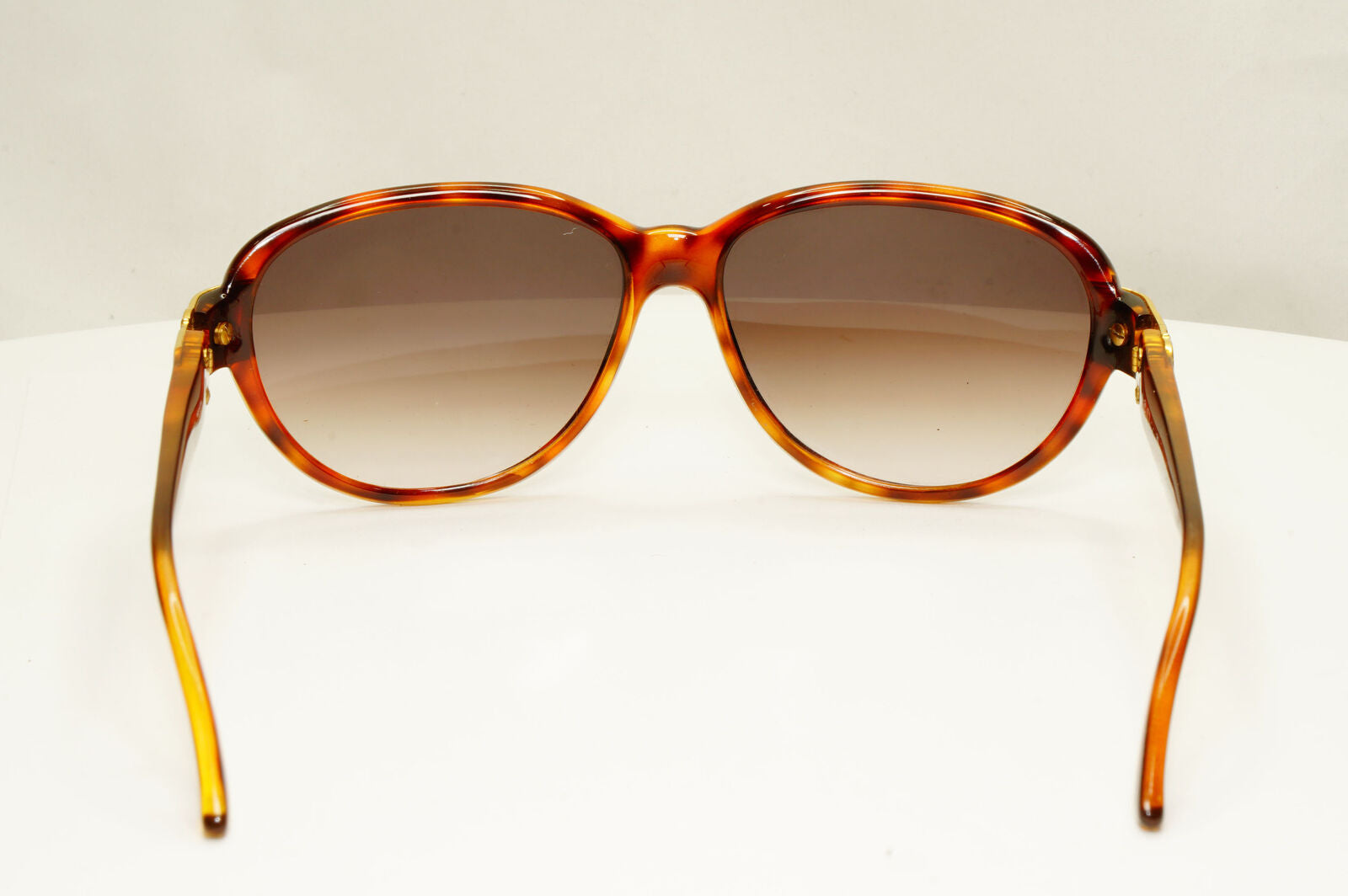 Dior 1990s Gold Sunglasses Austria Vintage Brown Square Womens 2917 10