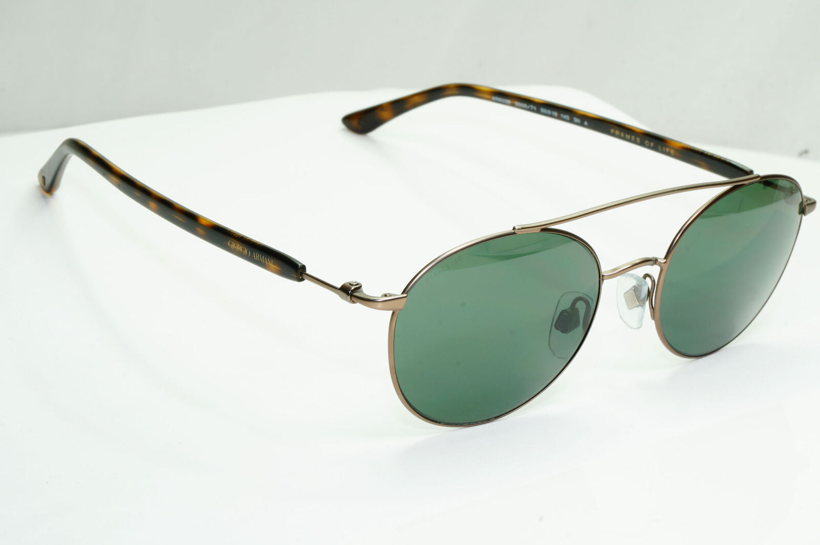 Giorgio Armani Sunglasses Frames of Life Brown Green Small AR6038 3006/71 141122
