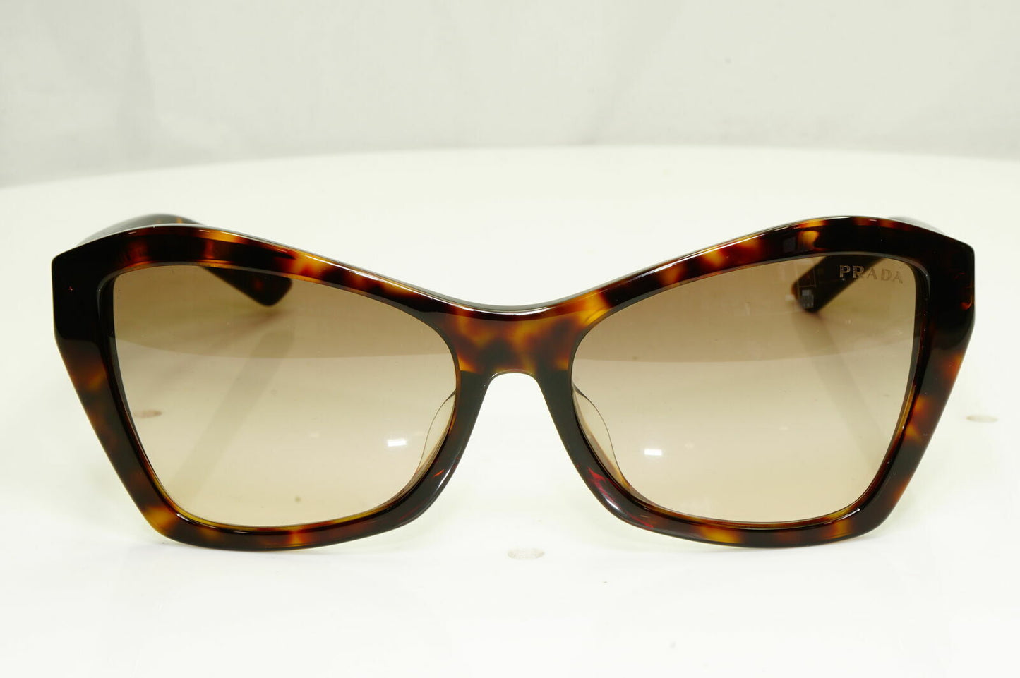 Prada Brown Tortoise Sunglasses Square Womens Gradient Havana SPR 07X F 2AU-3D0