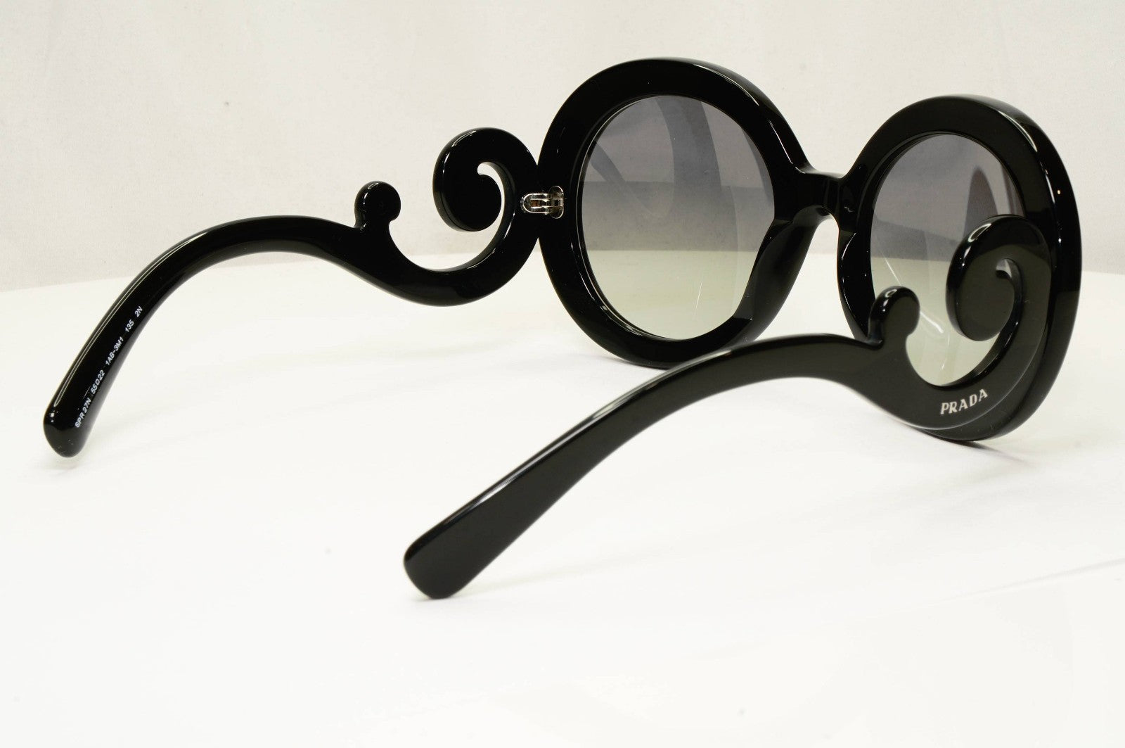 Prada Sunglasses Swirl Baroque 2016 Round Black PR27NS SPR 27N 1AB-3M1 55mm