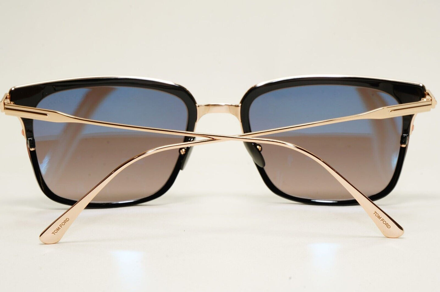 Tom Ford Sunglasses Hayden Titanium Black Gold Grey Square TF 831 01K FT0831