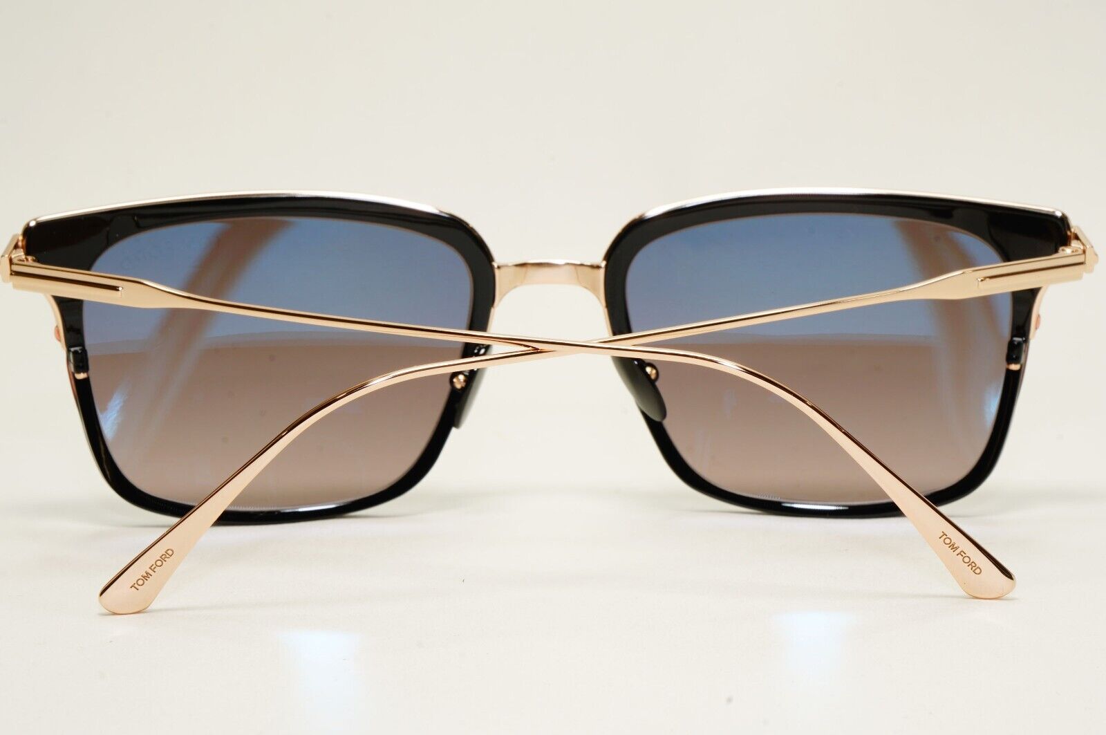 Tom Ford Sunglasses Hayden Titanium Black Gold Grey Square TF 831 01K FT0831