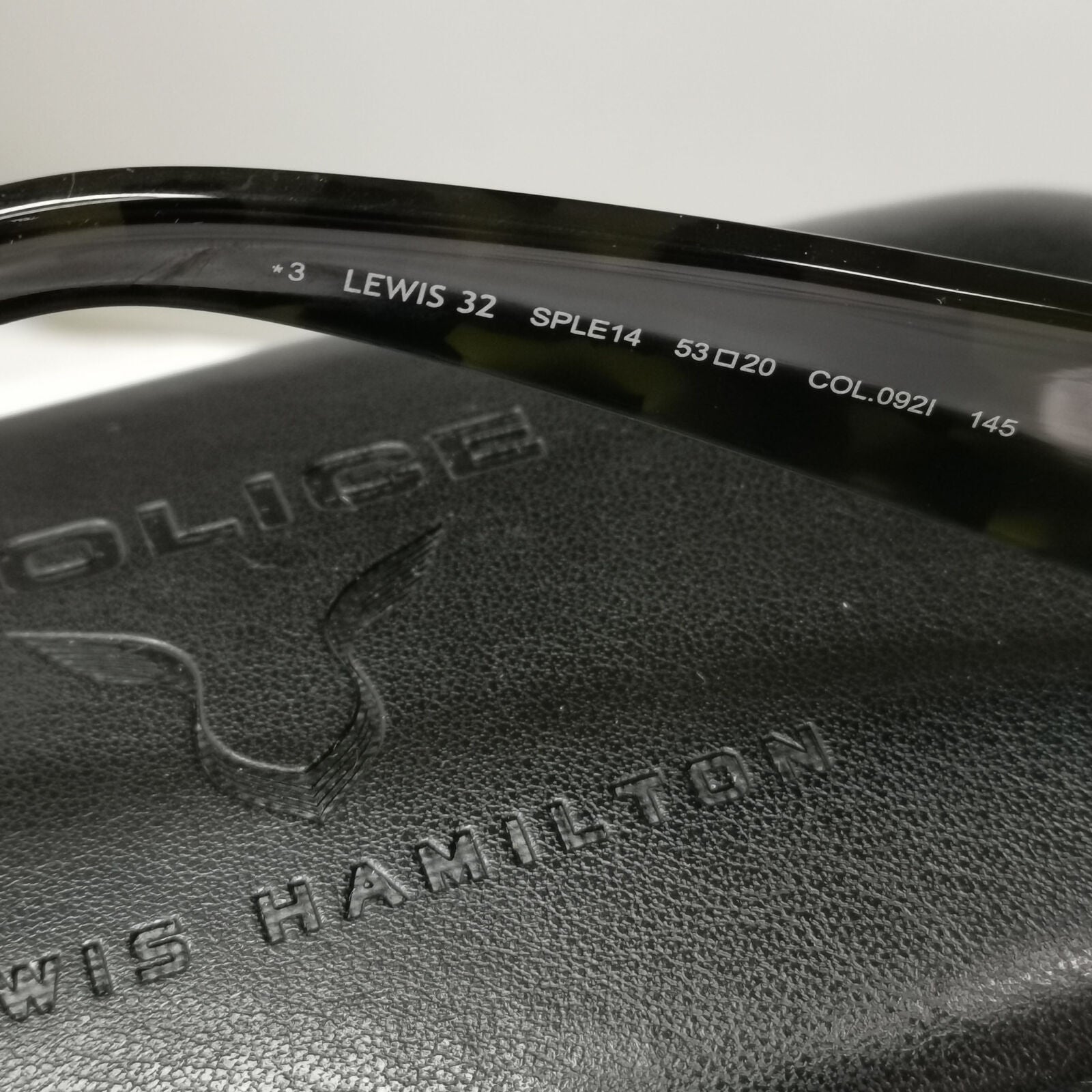 Police x Lewis Hamilton Sunglasses F1 Grey Green Camo SPL E14 Lewis 32 COL 092I