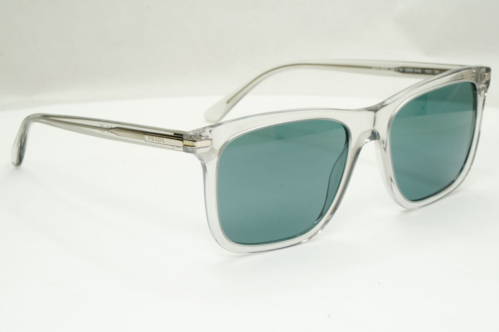 Prada Sunglasses Glass Lens Transparent Grey Crystal Blue PR18WS SPR 18W U43-0A9
