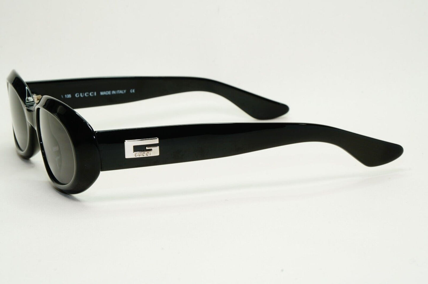 Gucci Sunglasses 1997 Vintage Oval Black Grey GG 2419/N/S 9HH 51mm 120824