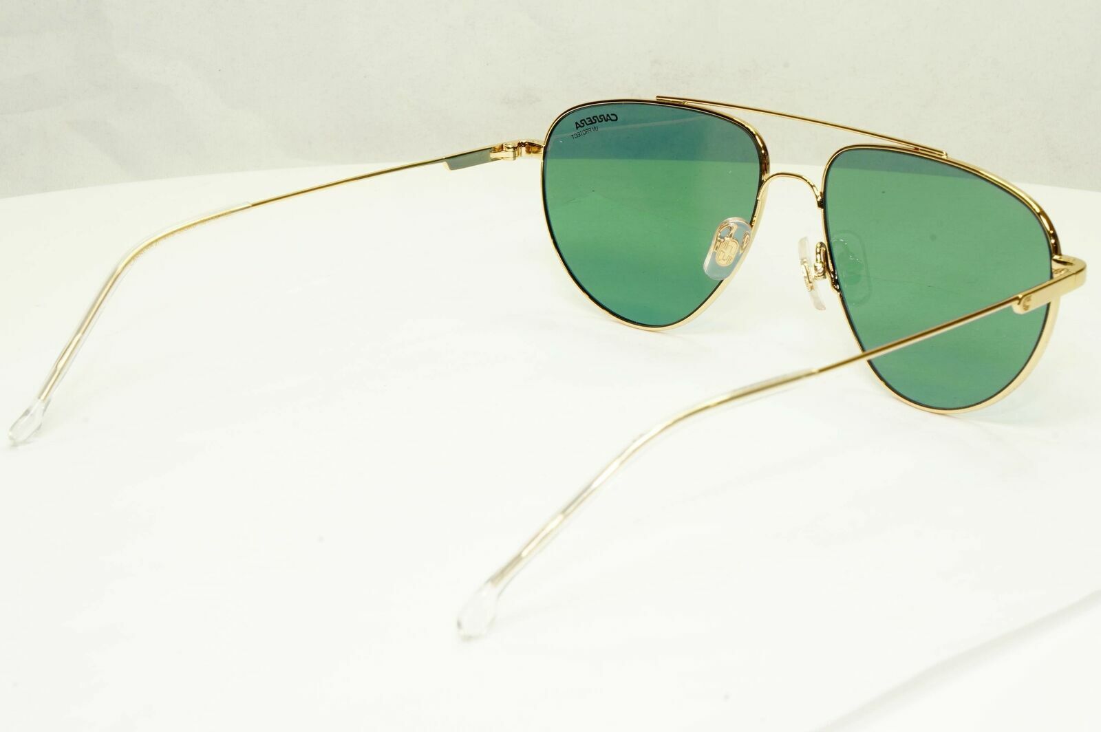 Carrera Gold Sunglasses Mens Shiny Metal Green Pilot Mens  2014 T/S J5GKU
