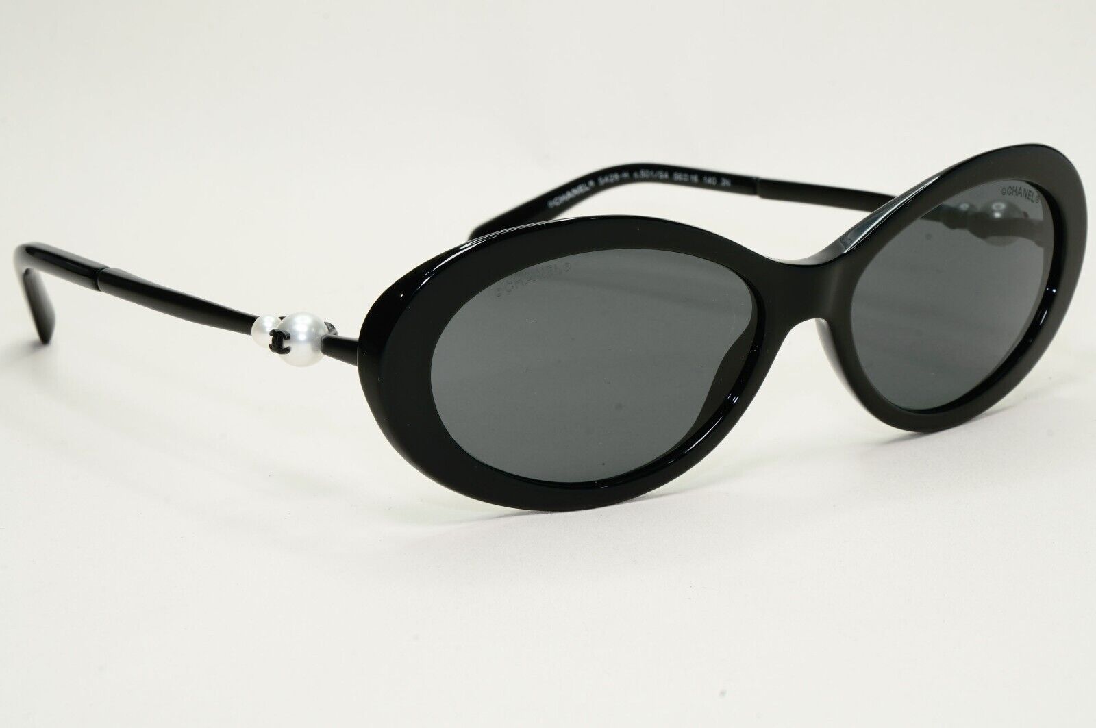 Chanel Sunglasses Pearl Black Oval 5428-H c.501/S4 56mm