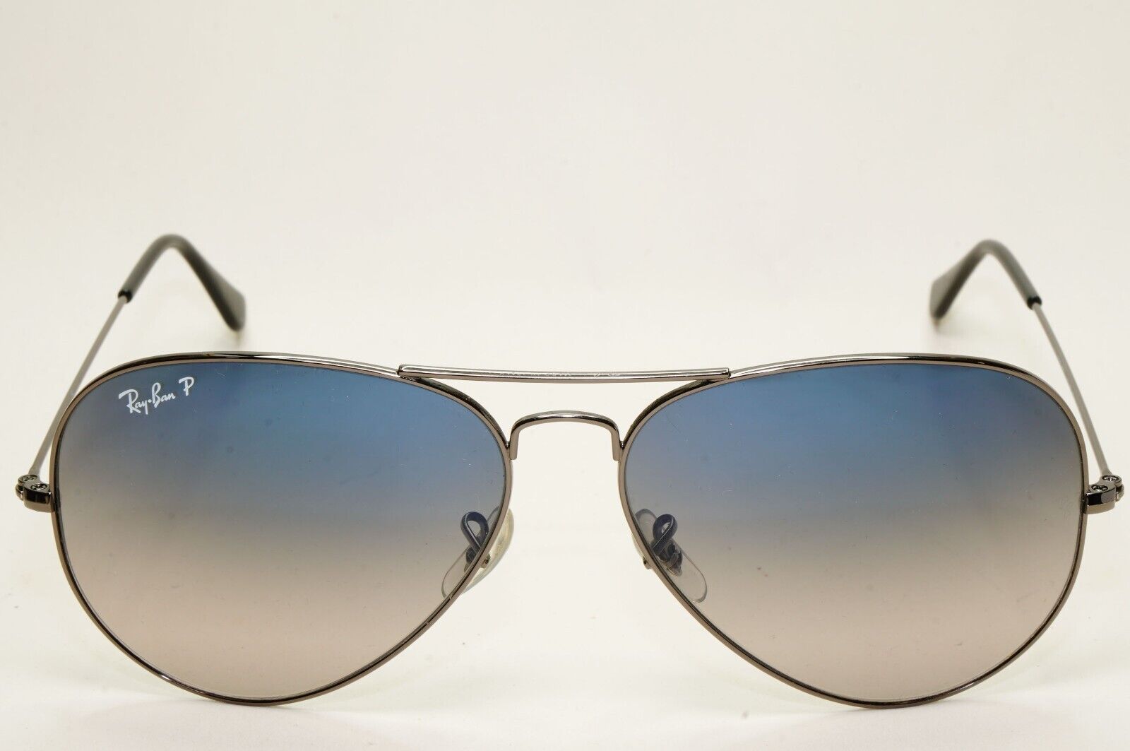 Ray-Ban Sunglasses Aviator Polarized Large Blue Brown RB 3025 004/78 62mm 041124