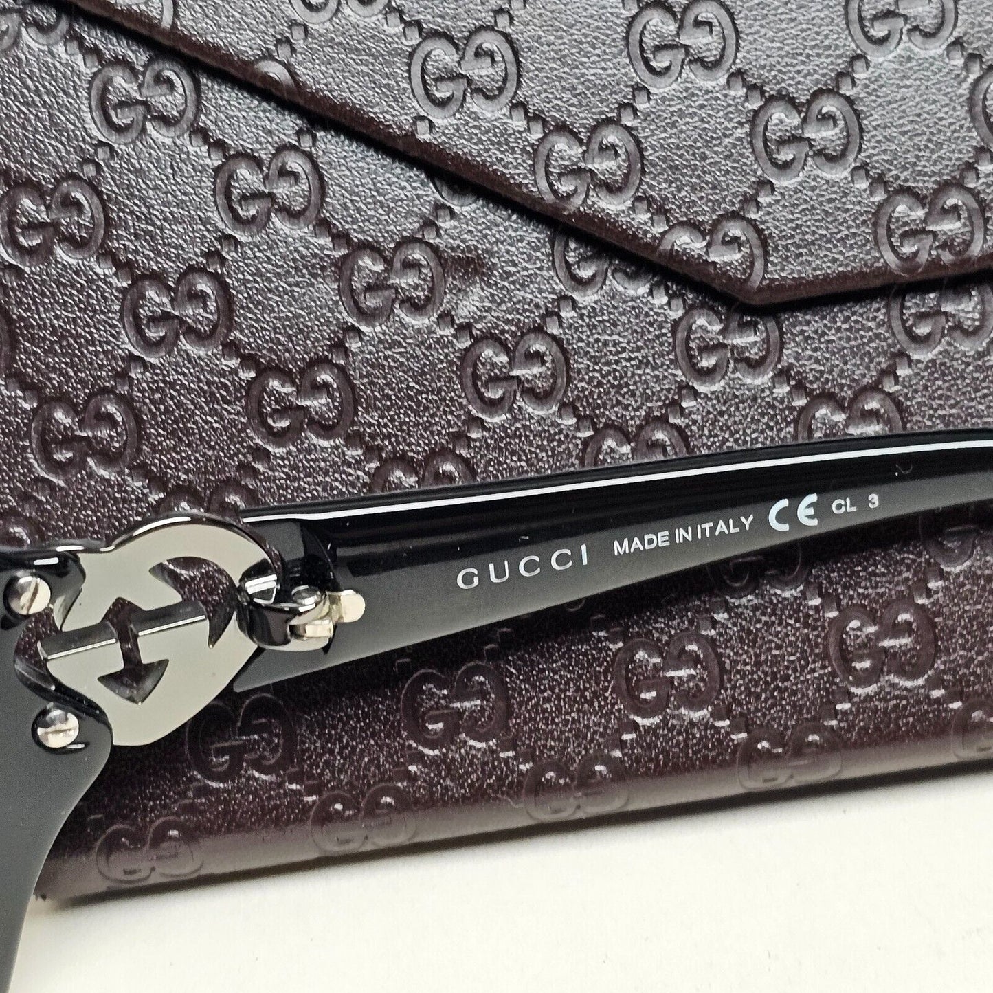 Gucci Sunglasses 2011 Vintage Heart Black Grey Silver GG 3548/S D28PT 290125