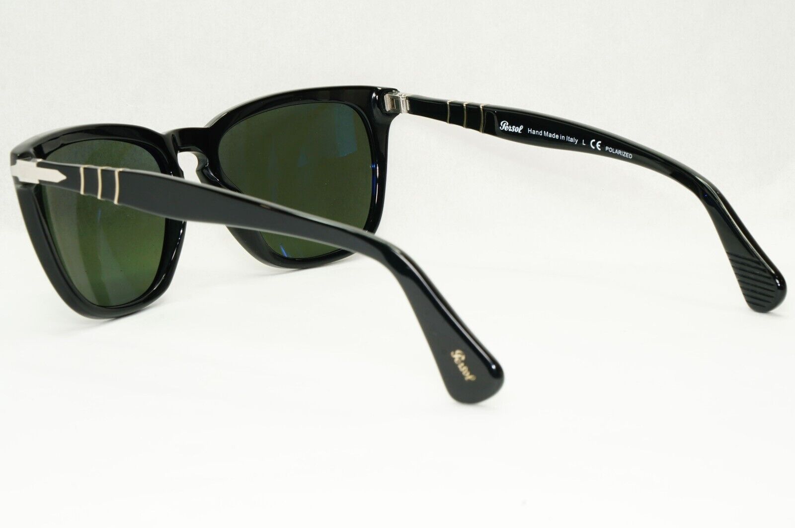 Persol Sunglasses 2012 Capri Polarized Black Grey Green Square 3024-S 95/58 55mm