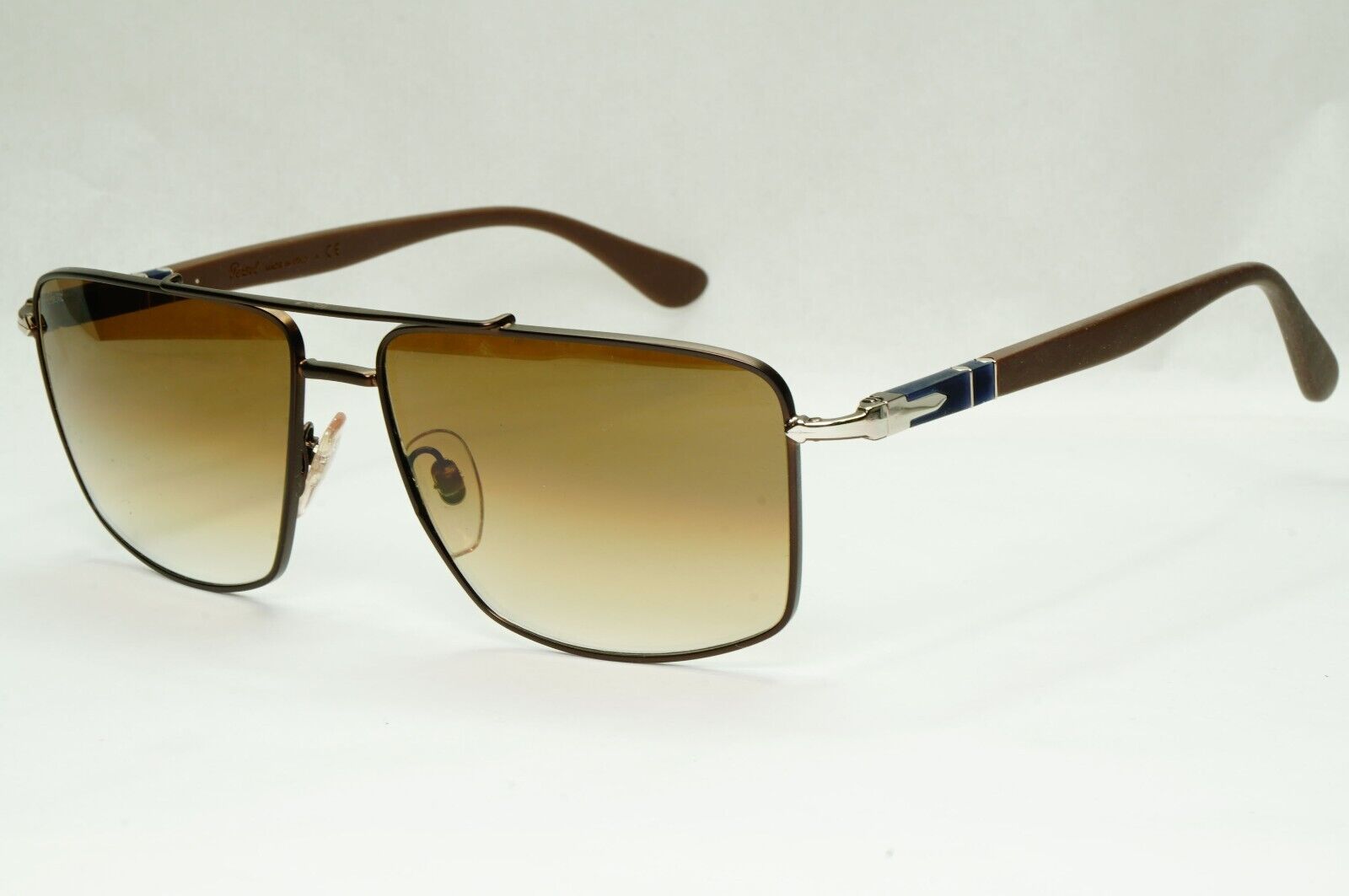 Persol Sunglasses 2013 Navigator Brown Gradient Metal Pilot 2430-S 1020/51 58mm