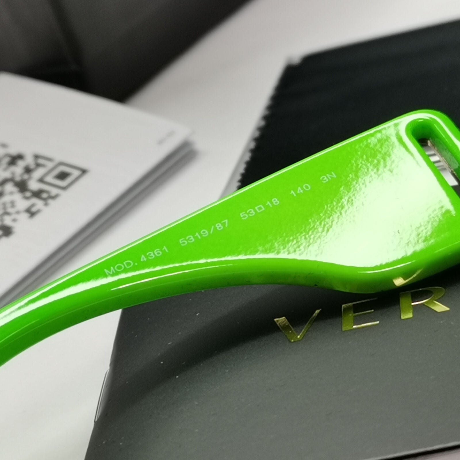 Versace Sunglasses Green Fluorescent Lime Gold Medusa MOD 4361 5319/87