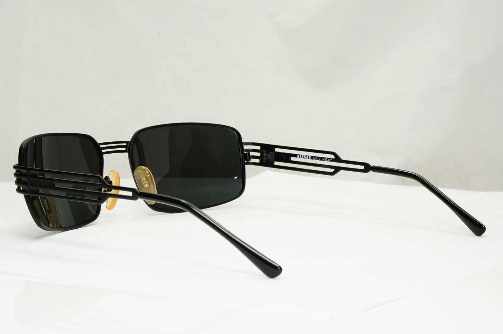 Versus 1996 by Gianni Versace Vintage Matte Black Sunglasses MOD F37 COL 028